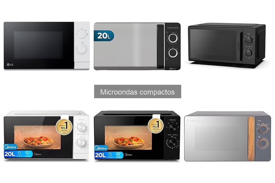 Alimentos que se pueden calentar en microondas compactos