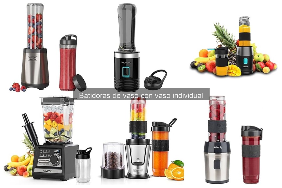 Alternativas a batidoras de vaso individuales para smoothies