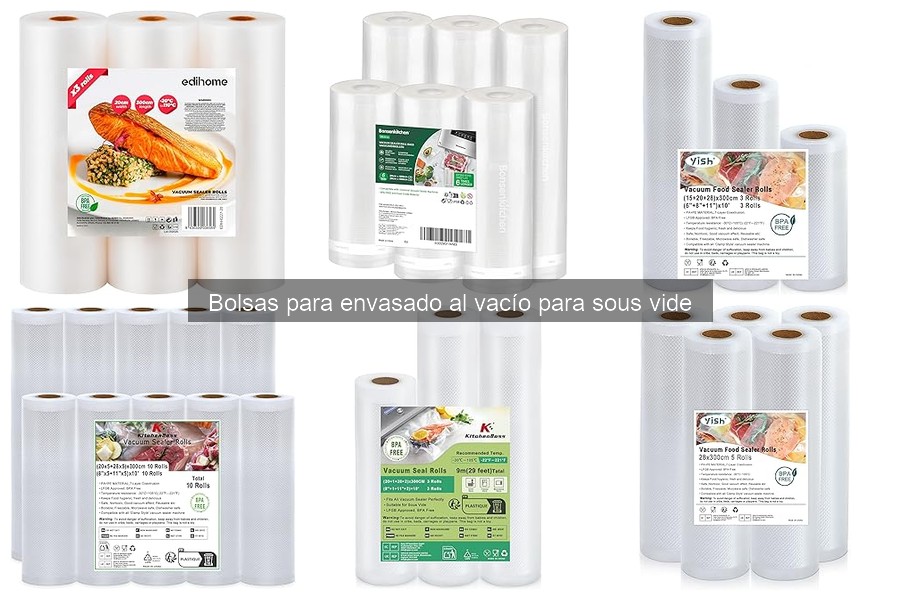 Alternativas a bolsas para envasado al vacío en sous vide