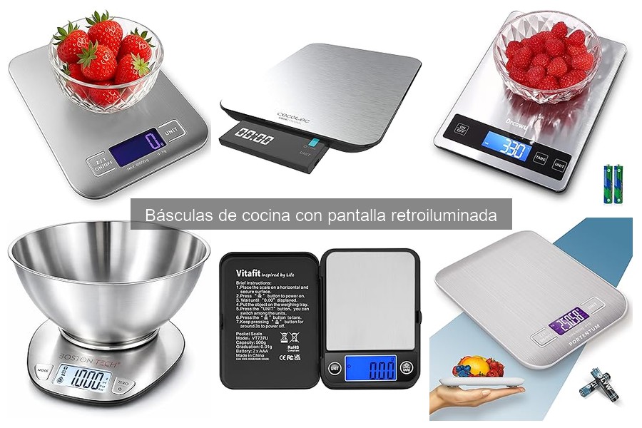 Alternativas a las básculas de cocina con pantalla retroiluminada