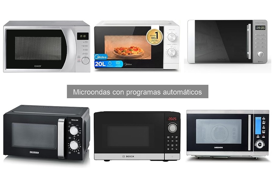 Alternativas a microondas con programas automáticos