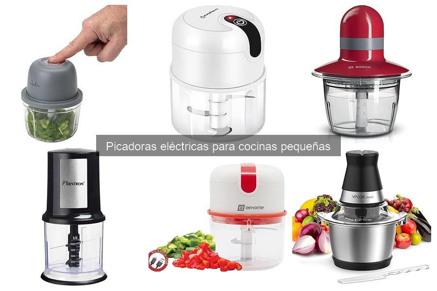 Alternativas a picadoras eléctricas para cocinas pequeñas