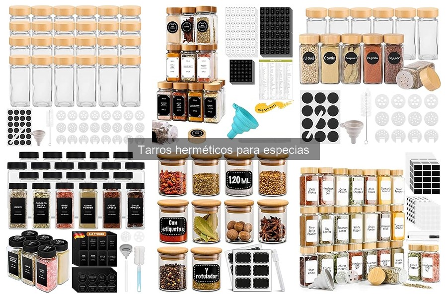 Alternativas a tarros herméticos para almacenar especias