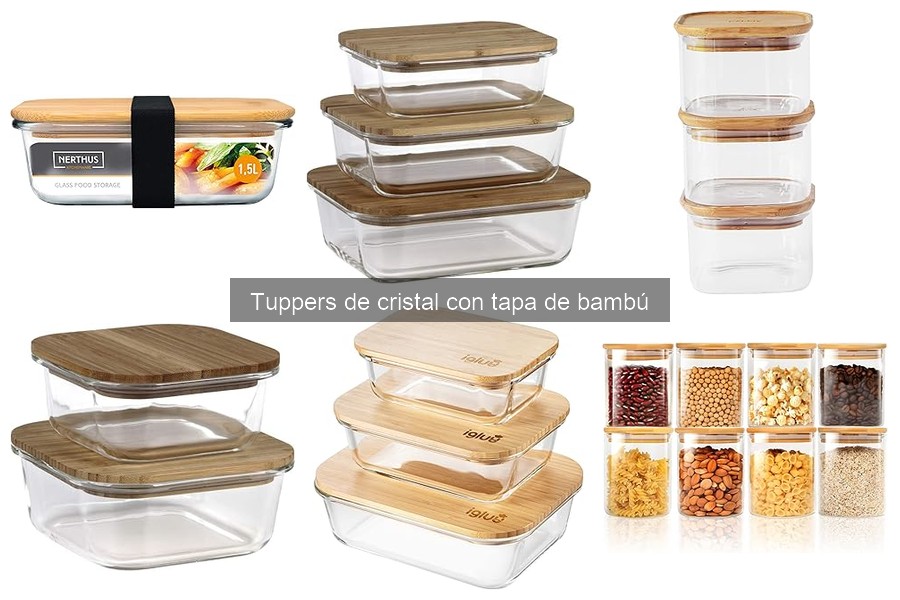 Alternativas a Tuppers de Cristal con Tapa de Bambú