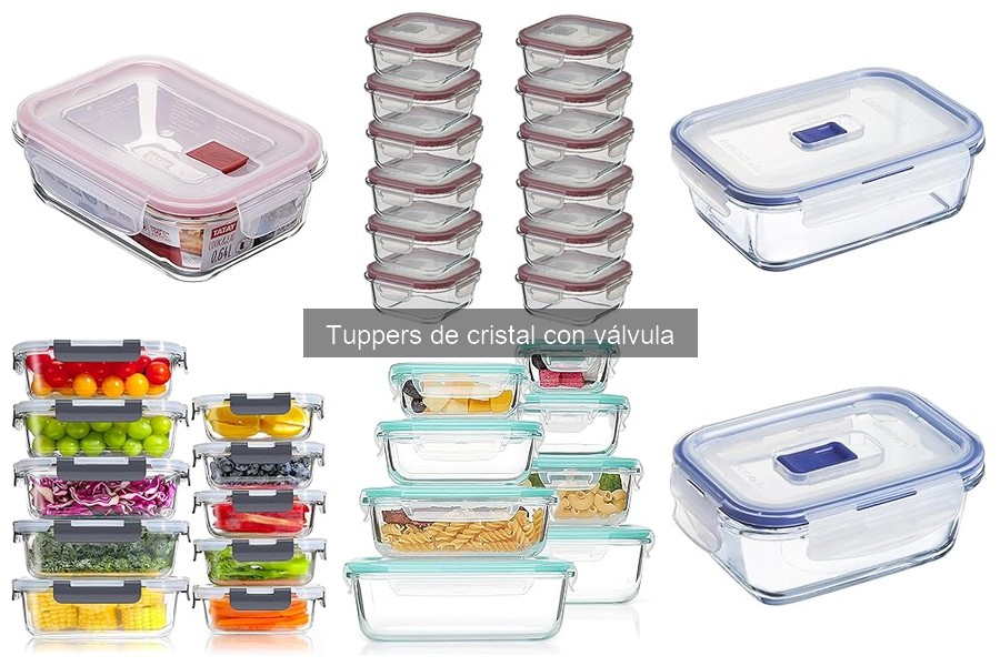 Alternativas a tuppers de cristal con válvula para almacenar