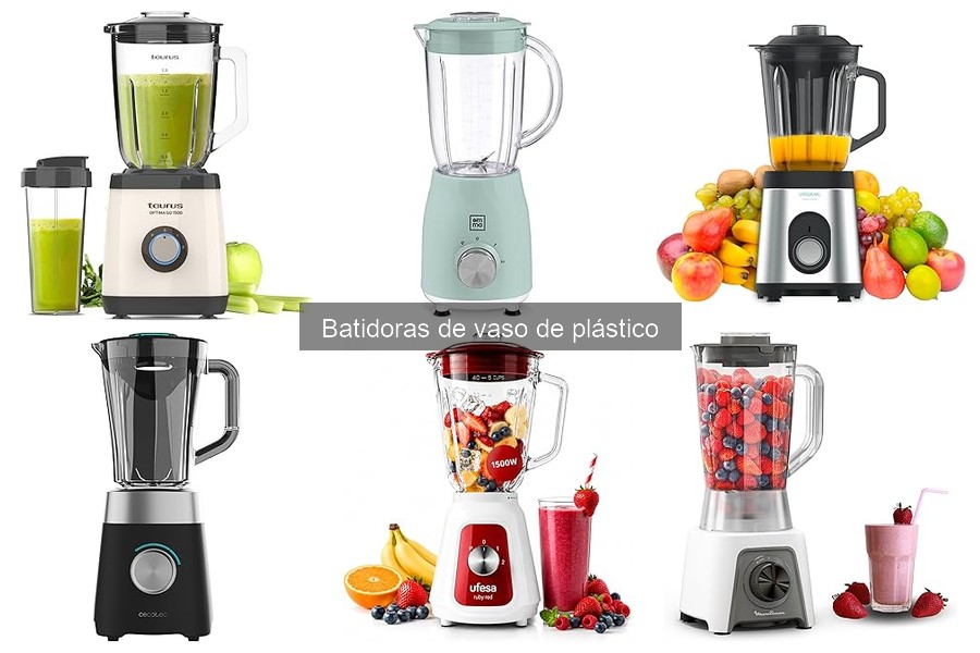 Batidoras de vaso de plástico con funciones especiales