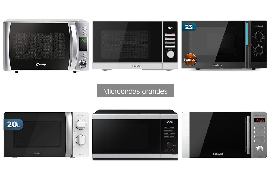 Cómo elegir el microondas grande ideal: guía práctica