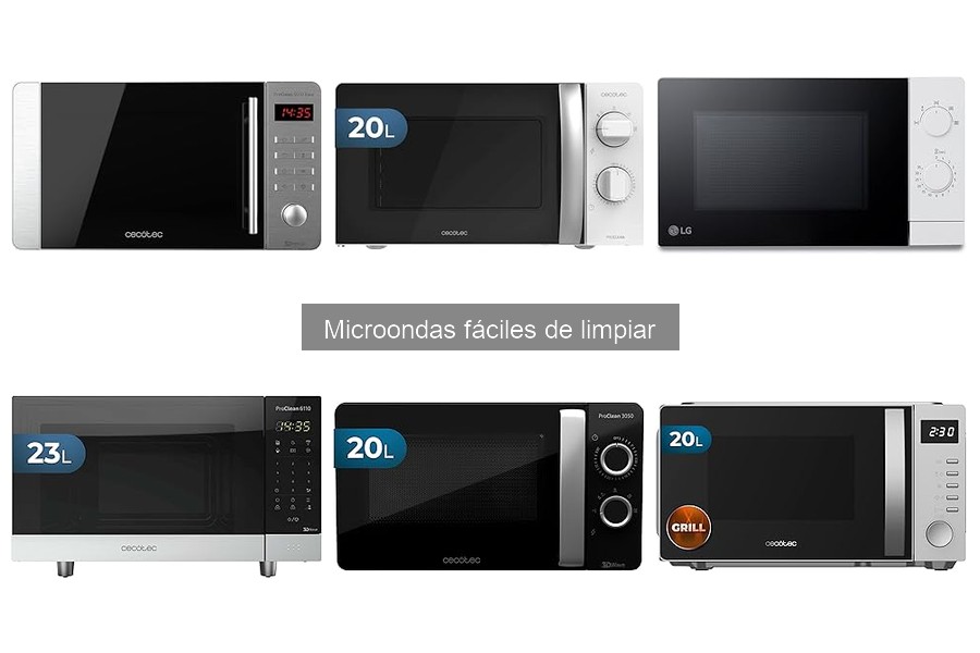 Cómo elegir un microondas fácil de limpiar
