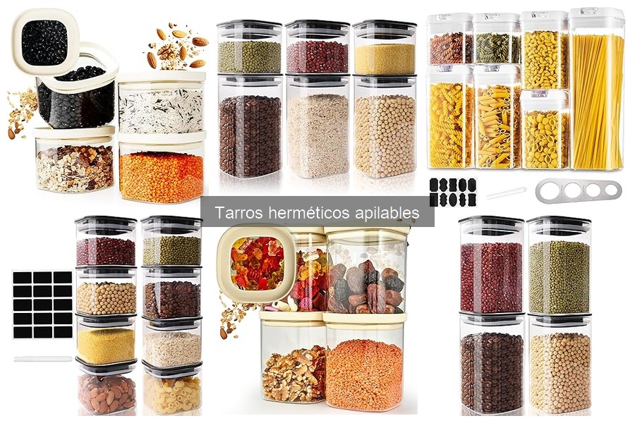 Cómo usar tarros herméticos apilables para conservar alimentos