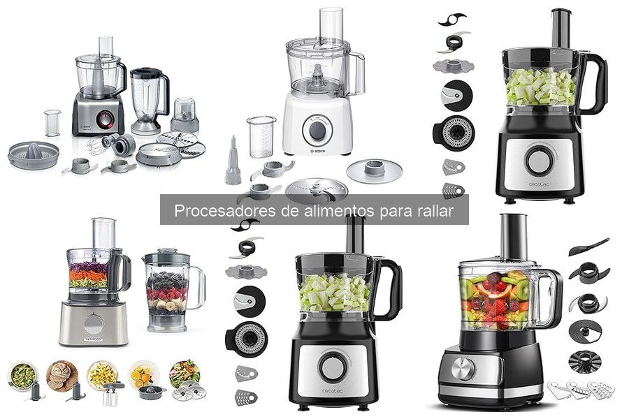 Cómo usar un procesador de alimentos para rallar correctamente