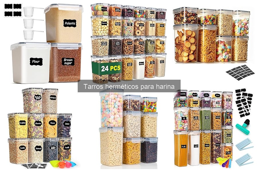 Cómo usar un tarro hermético para harina de forma efectiva