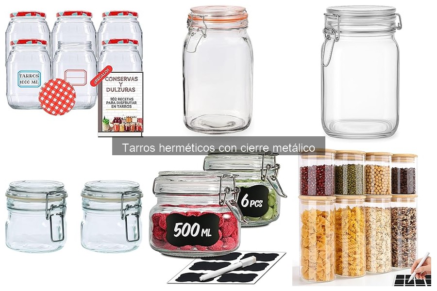 Cómo Usar y Mantener Tarros Herméticos con Cierre Metálico