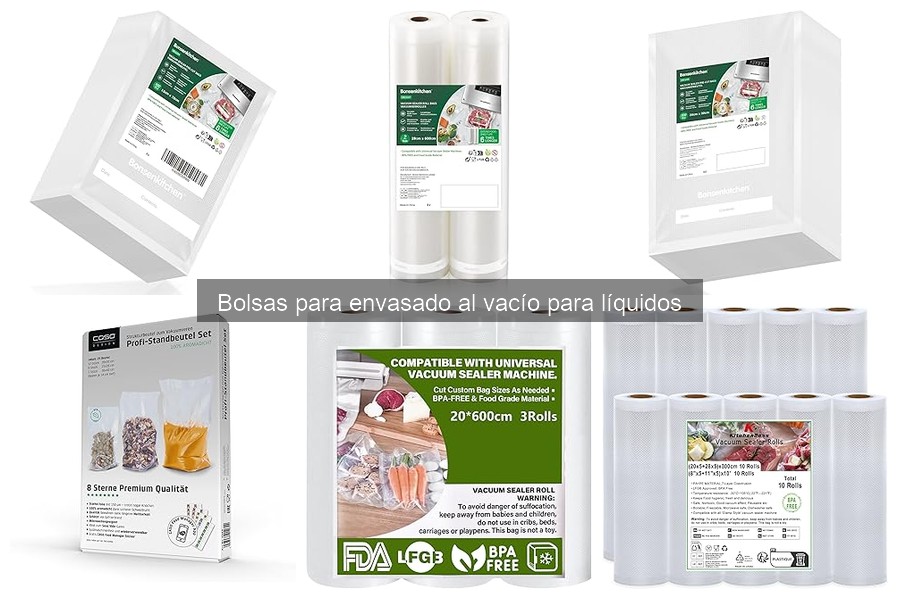 Cómo utilizar bolsas para envasado al vacío para líquidos