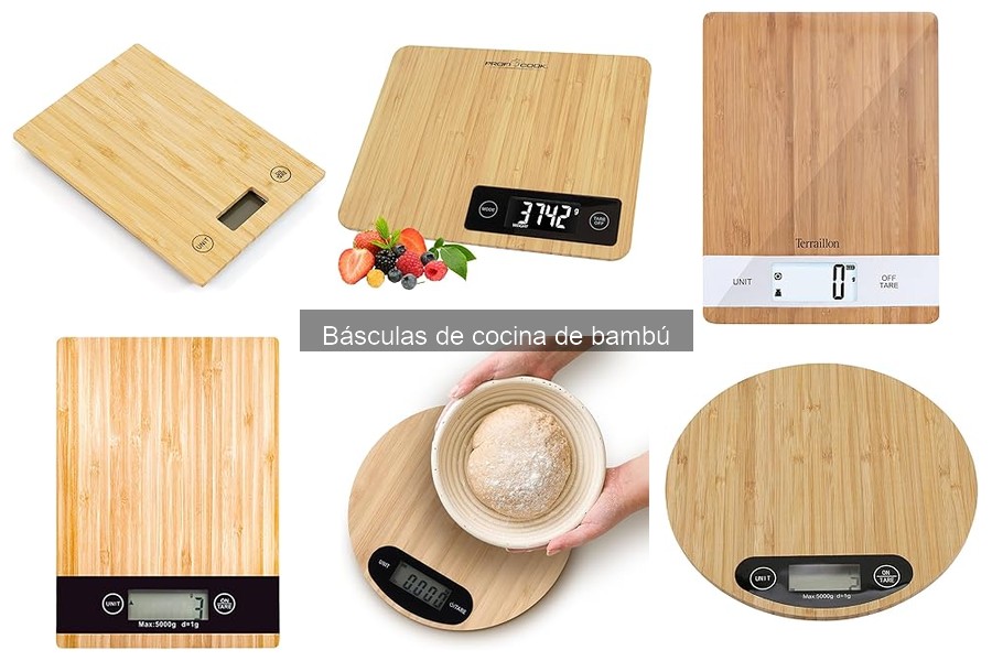 Comparativa: Básculas de cocina de bambú vs. acero inoxidable