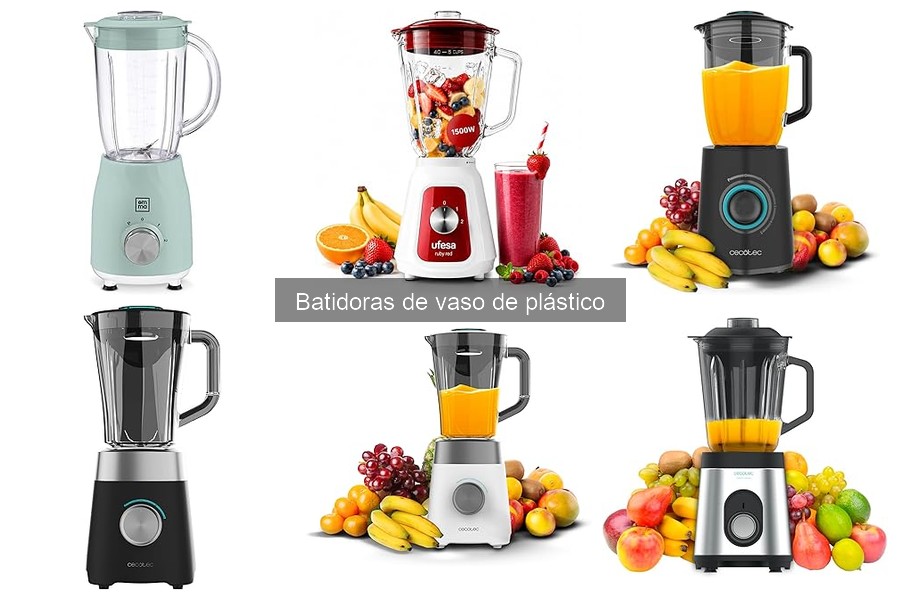 Comparativa: Batidoras de vaso de plástico vs. vidrio
