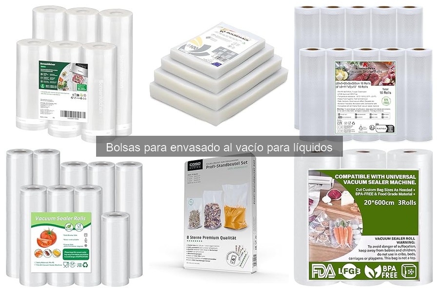 Comparativa: Bolsas de vacío para líquidos vs. convencionales
