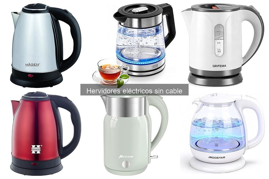 Comparativa de hervidores eléctricos sin cable: Mejores marcas 2023