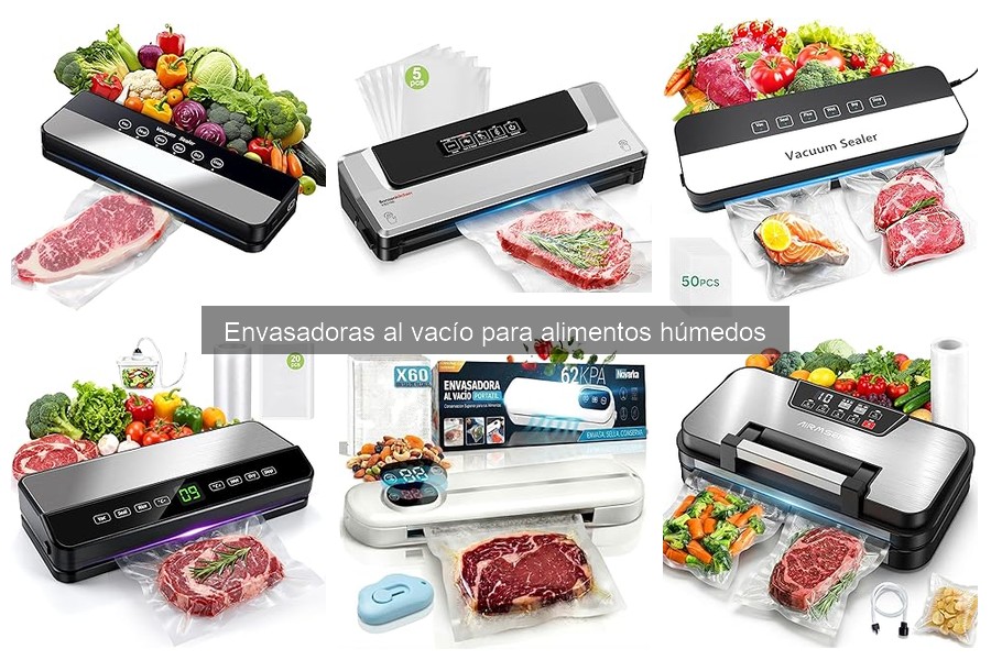 Comparativa de las Mejores Envasadoras al Vacío para Alimentos Húmedos