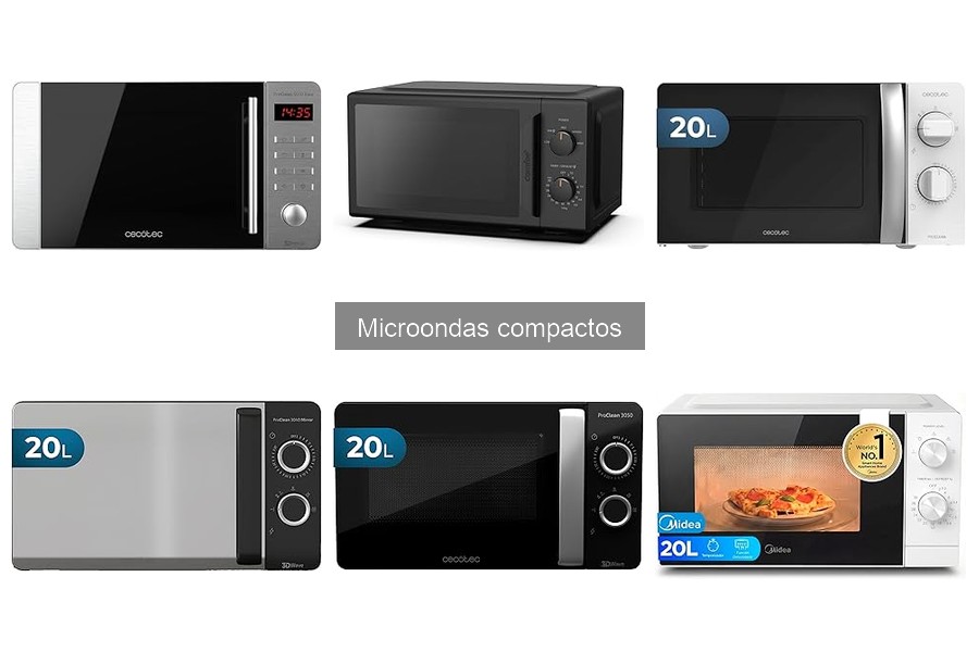 Comparativa de Microondas Compactos: Comfee', Cecotec y Midea