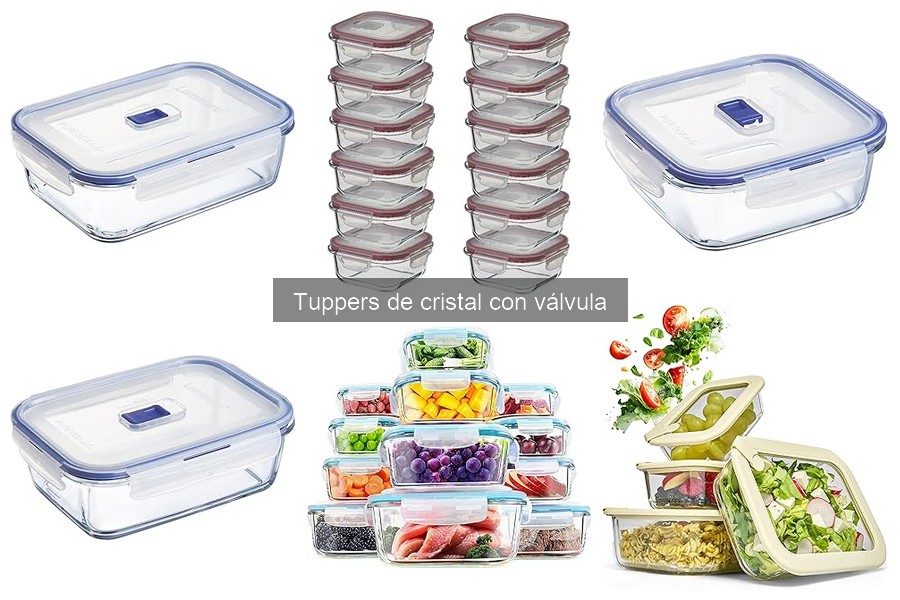 Comparativa de Tuppers de Cristal con Válvula por Marcas