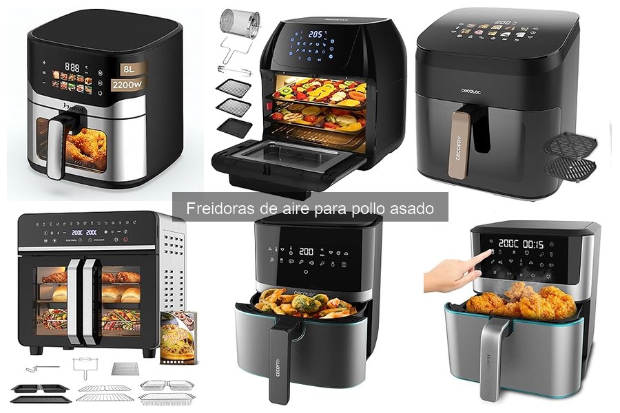 Comparativa Freidoras de Aire Premium vs Estándar para Pollo Asado