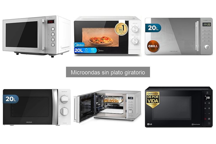 Comparativa: Microondas con y sin plato giratorio