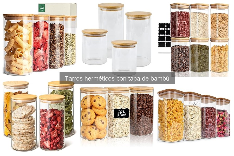 Comparativa: Tarros herméticos de bambú vs. otros materiales