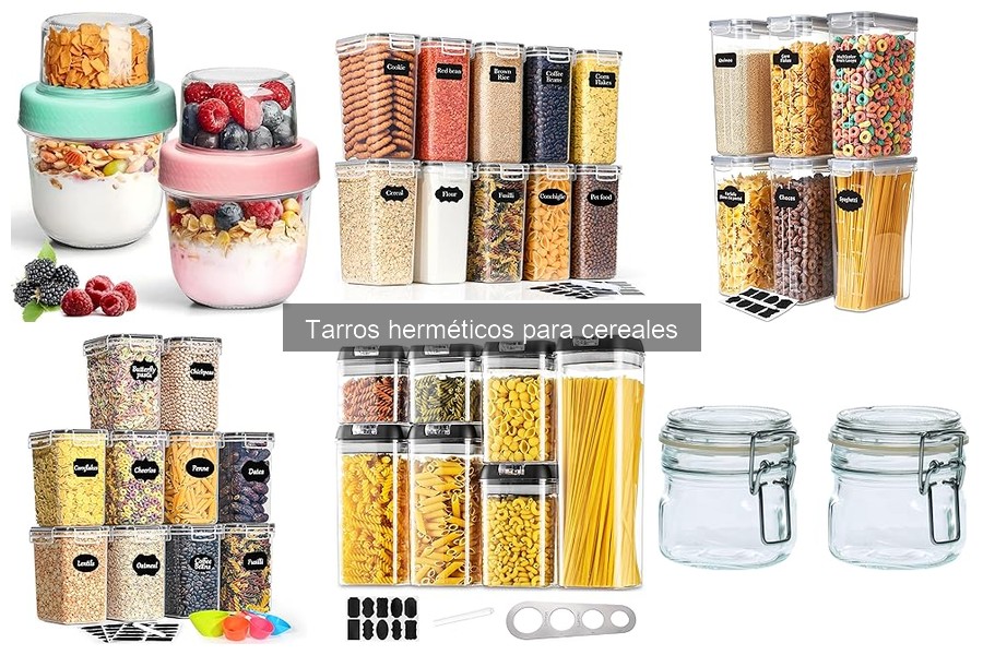 Comparativa: Tarros herméticos de vidrio vs. plástico para cereales