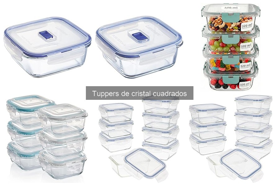 Comparativa: Tuppers de cristal cuadrados vs plástico