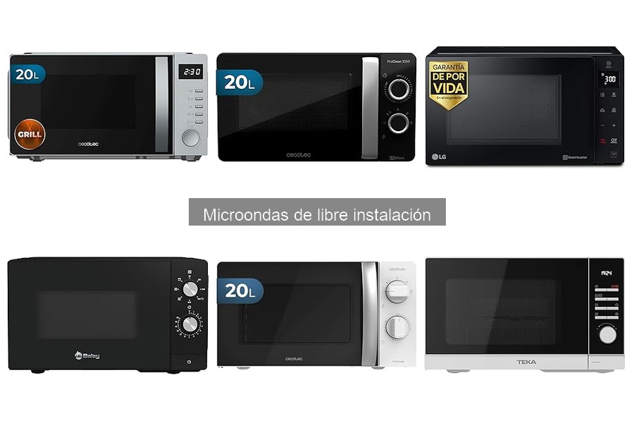 Consejos para el mantenimiento de microondas de libre instalación