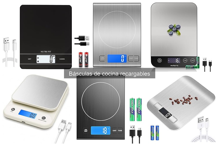 Dónde comprar básculas de cocina recargables: Mejores opciones