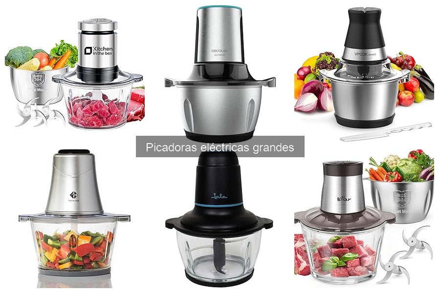 Dónde comprar picadoras eléctricas grandes: mejores opciones