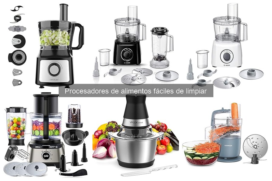 Dónde comprar procesadores de alimentos fáciles de limpiar