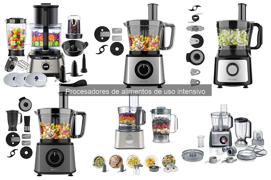 Errores comunes al usar procesadores de alimentos intensivos