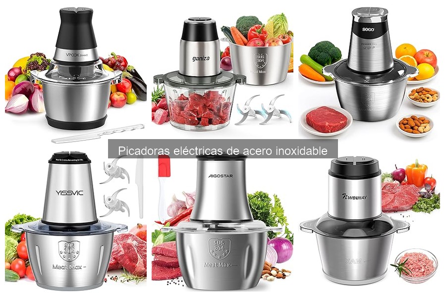 Las mejores picadoras eléctricas de acero inoxidable para cocineros