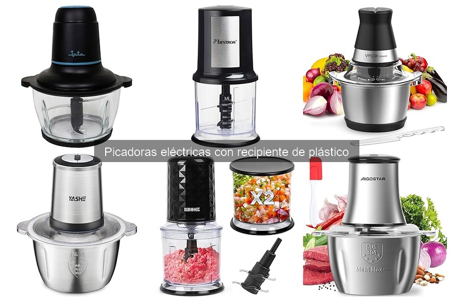 Los mejores usos de picadoras eléctricas con recipiente plástico