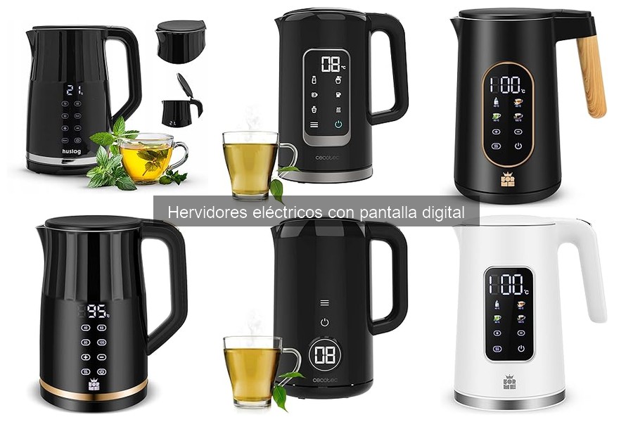 Mantenimiento de hervidores eléctricos con pantalla digital