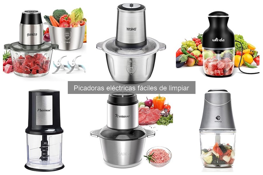 Mantenimiento de picadoras eléctricas fáciles de limpiar