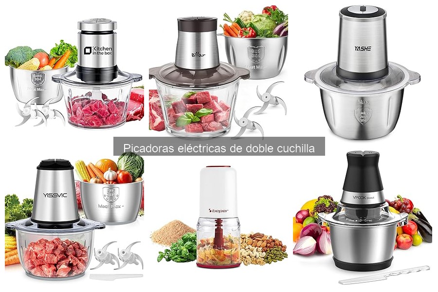 ** Mantenimiento y cuidado de picadoras eléctricas de doble cuchilla
