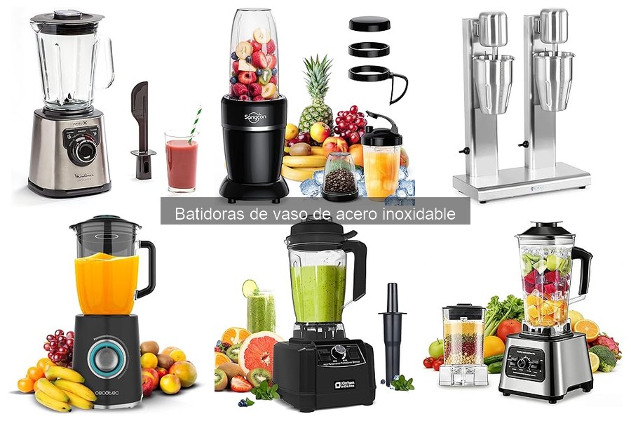Mantenimiento y limpieza de batidoras de vaso de acero inoxidable