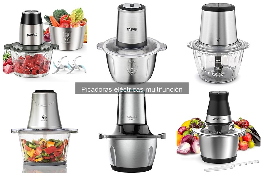 Mantenimiento y limpieza de picadoras eléctricas multifunción