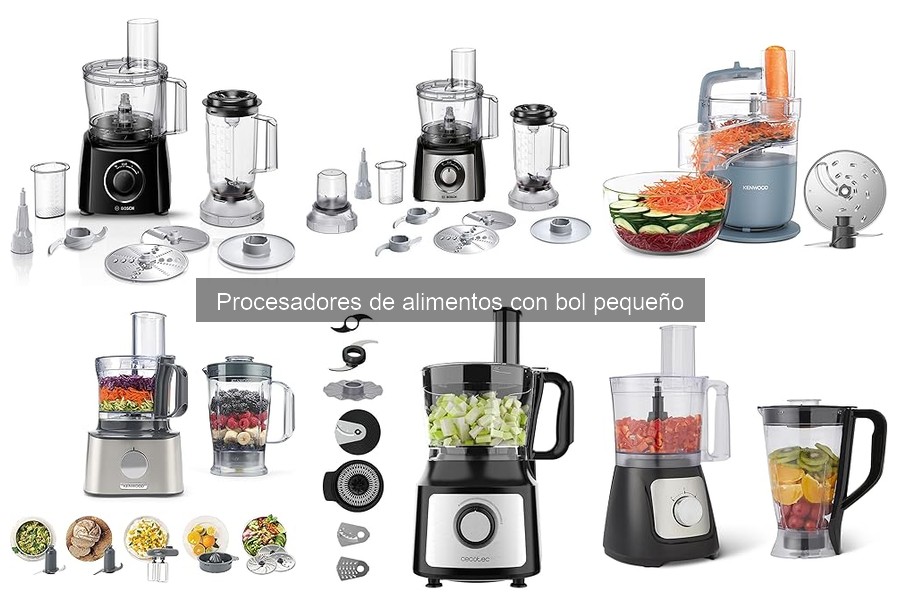 Mantenimiento y limpieza de procesadores de alimentos con bol pequeño