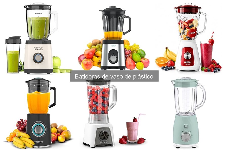 Mejores batidoras de vaso de plástico para smoothies