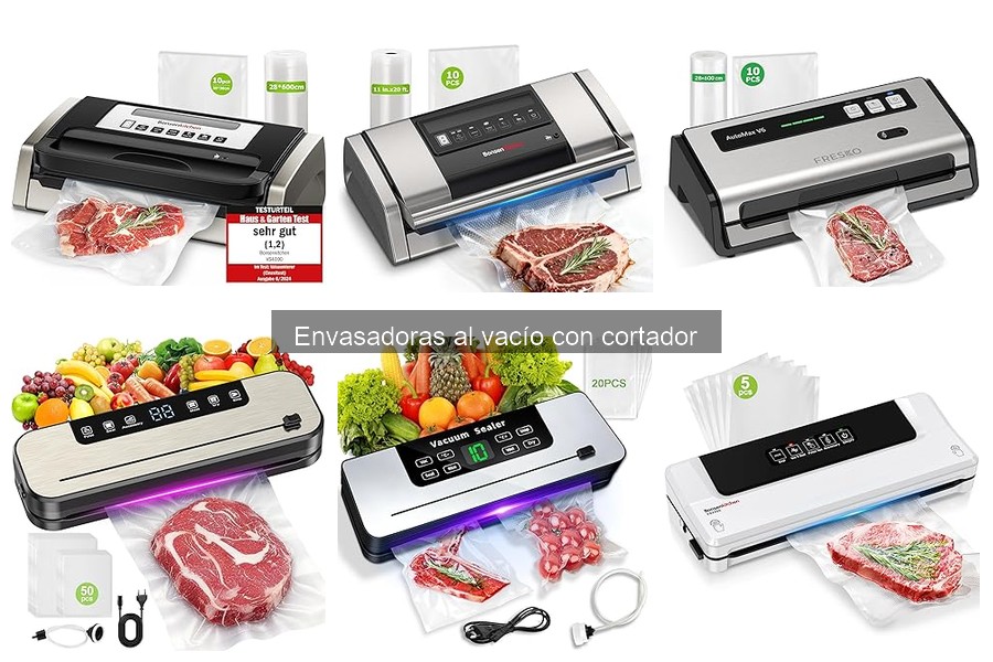 Mejores envasadoras al vacío con cortador para el hogar