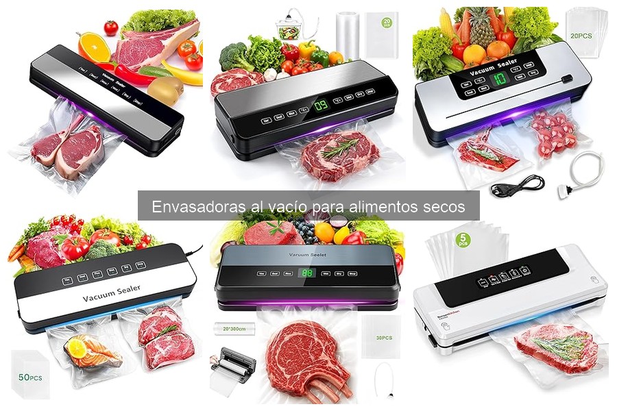 Mejores envasadoras al vacío para alimentos secos en 2023