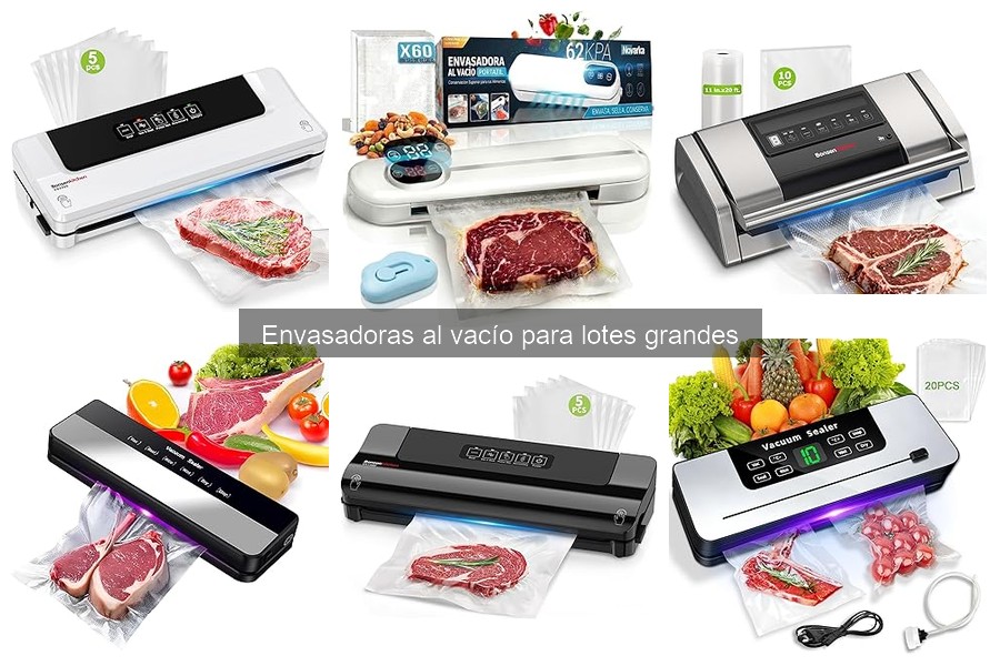 Mejores marcas de envasadoras al vacío para lotes grandes