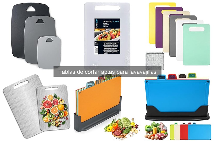 Mejores materiales para tablas de cortar aptas para lavavajillas