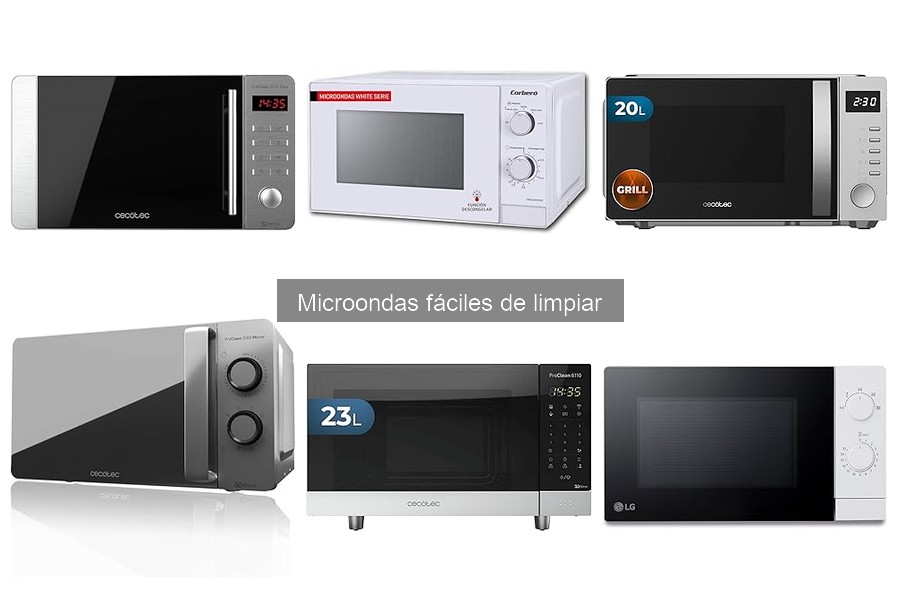 Mejores microondas fáciles de limpiar para familias