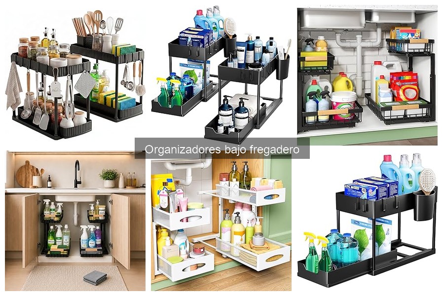 Mejores organizadores bajo fregadero para cocinas pequeñas