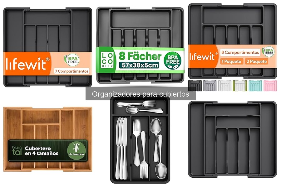 Mejores organizadores de cubiertos para utensilios específicos